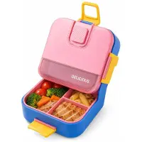 VHV -Bento Lunchbox 1100ML - Lekvrije Maaltijdbox met Vakken - Lunchtrommel met Bestek en Sausbakje - Magnetronbestendig - Ideaal voor Werk en School