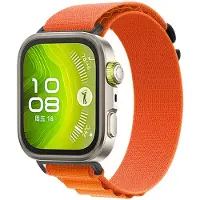 Strap-it Alpine bandje Nylon geschikt voor Huawei Watch Fit 5 Pro / 5 / 4 Pro / 4 / 3 - Oranje