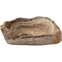 Ptmd Keller Natural Onyx Lapis Shaped Bowl Thick Border