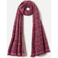 Damart - Sjaal met tweed-effect - Dames - Roze - Taille Unique