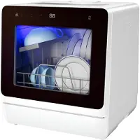 SP Mini Vaatwasser - Vrijstaande Vaatwasser - Afwasmachine - Wit - 43cm x 43cm x 46cm