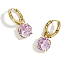 Yehwang Lumé - Oorbellen - Zirkonium - Stainless Steel - - Roze