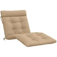 vidaXL Ligstoel Kussen VIANEN 100% Polyester Zand 200 x 90 x 8 cm