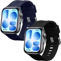 Kwmobile horlogebandje geschikt voor Huawei Watch Fit 5 / Watch Fit 5 Pro polsband - Smartwatch bandje van TPU - Activity tracker horloge band in zwart / donkerblauw