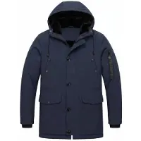 Local Fanatic Parka Heren Winterjas - Winterjas Heren - LF7103 - Blauw - Maat XL