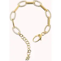 Bronzallure Pave' Alterned Bracelet - Yellow Gold WSBZ02594Y.WR Brons 18
