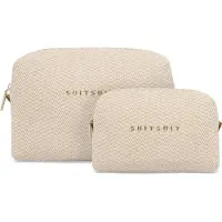 Suitsuit Toilettas dames - Make up tasje - Beauty set - Fusion Natural Waffles