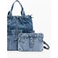 Desigual Rugzak 'GLOBE' blauw denim