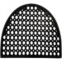 Tragar Antislip rubber deurmat 60x40 cm, vorstbestendig, zwart