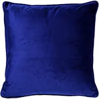 Dutch decor FINN - kussenhoes 45x45 cm - velvet - effen kleur - Dazzling Blue - blauw - met rits - zonder binnenkussen