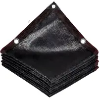 Happiq Shade Netting - 90% UV-bescherming en lichtgewicht schaduwdoek - voor tuin, planten, kas en schuur - Zwart, 200x400 cm