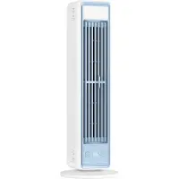 VHV - Torenventilator - Ventilatoren - Kolomventilator - Ventilator met afstandsbediening - Zonder bladen - Oscillerend - Stil - Compact - Voor slaapkamer, woonkamer en kantoor - 12x12x36 cm - Wit