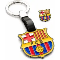 FC Barcelona sleutelhanger zwart + pin