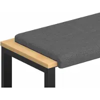 vidaXL Bankkussen Stof Donkergrijs Diepte 35 cm