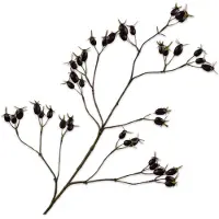 Silk-ka Kunstbloem-Zijden Bloem Rozenbottel Tak Paars 96 cm