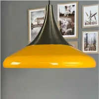 Bamyum Paladin hanglamp, industriële Modern stijl, Ø35 cm, geel metalen lamp
