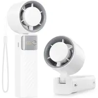 LONGZIMING -Draagbare Ventilator - Handventilator - Tafelventilator - USB-C Snellladen - Duurzaam ABS - Opvouwbaar Design - Veelzijdig Gebruik - 1 Stuk
