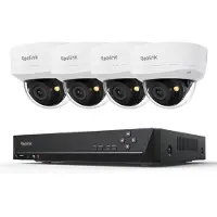 Reolink RLK8-500V4 - 5MP PoE NVR-systeem - 4x IK10-camera's - Kleuren Nachtzicht - Slimme Personen-/Voertuig-/Dierdetectie - Tweewegs Audio - 2TB HDD