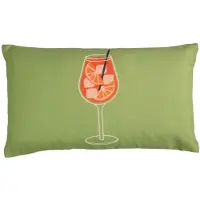 2lif Spritz Outdoor Kussen groen 30x50cm