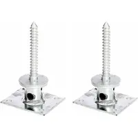Alberts 2 x paaldrager, voor opschroeven, Schraubenlänge 120 mm, buis-Ø 42 mm, thermisch verzinkt