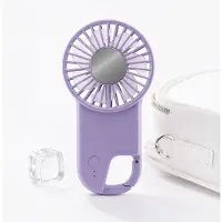 VHV -Draagbare Koelventilator met IJskoeling - Handheld Koelapparaat met Halfgeleider Technologie - Oplaadbare IJsfventilator voor Warme Dagen - Compact en Draagbaar - Paars