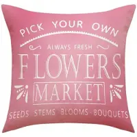 ECarla Decoratieve Kussensloop 45x45 cm - Bloemen Markt Stijl