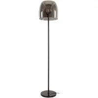 AnLi Style Vloerlamp Drift, glas, 1 lichtpunt / Rookgrijs glas