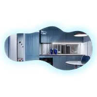 Tulup Spiegel LED - Hangspiegel met verlichting - 45 cm x 90 cm - Koel Wit 6500K - Spiegel met Verlichting - Grote Organische Spiegel Met Verlichting - Grote Organische Badkamerspiegel LED
