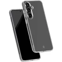 FORCE CASE , Hoesje geschikt voor Galaxy S25 FE Schokbestendige Bescherming 3m met Opstaande Randen, Transparant
