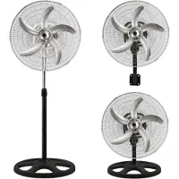Kiwi Industriële Statiefventilator - Ventilator Staand 54W - Wit