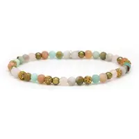 Karma Armband (Sieraad) Spiral Nala XXS Elastic (gold crystal) Gold