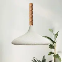 Bamyum Champion hanglamp, industriële Modern stijl, Ø35 cm, wit metalen lamp
