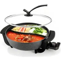 Tyr Hotpot - Hotpot Electrisch - 1200W - Hotpot Pan - Zwart - 10cm x 39cm x 31cm