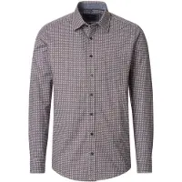 Casa Moda Casual Fit overhemd rood geruit