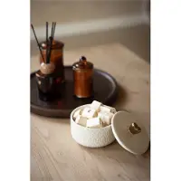Zusss Bonbon Dish Heart Keramiek White / Gold