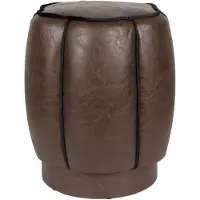Dutchbone Poef Donna Dark Brown