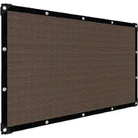 VHV - Schaduwdoek - Zonnedoek - Schaduwnet - Zichtdoek - 2x4 m - UV-bestendig - Waterdoorlatend - Voor tuin, terras en camping - Bruin