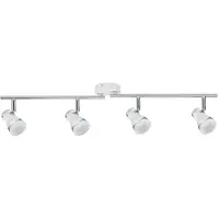 Paulmann Spotlights Clear 4x4,3W wit mat/chroom 230V metaal acryl