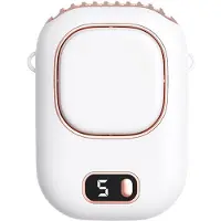 VHV -Draagbare Mini-Ventilator - High-Speed Handventilator met Clip - Oplaadbare Riemventilator met USB - Stille Handsfree Nekventilator voor Paraplu, Festival en Outdoor-Wit