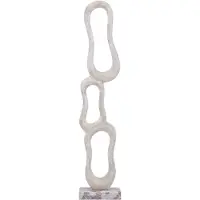 Ptmd Camare Beige Casted Alu Abstract Open Statue M