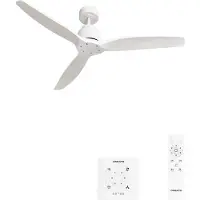 Create - Stille plafondventilator van 40 W met technische ABS-bladen, verkrijgbaar in verschillende maten - M - Geen licht - Controller voor wandmontage - WIND STYLANCE