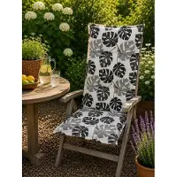 Madison Tuinstoelkussen hoge rug 50x123 cm Bliss Grey