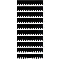 Happiq Set van 10 Tuingrenzen 15.24cm - voor bloembedden en gazon - Zwart Gegalvaniseerd Staal - Zwart 20,32 cm