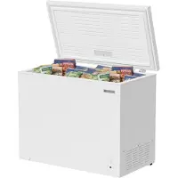 Kitchenbrothers Vrieskist - 293L - Diepvrieskist - Tot -15 Graden Omgevingstemperatuur - Vrijstaande Vriezer - Incl. Mand - Wit