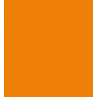 2lif Glossy plain Zelfklevende Folie Mini rol oranje glans 45cmx2mtr