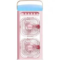 VHV - Luchtkoeler Draagbaar - Ventilator met IJscompartiment - 720° Verstelbaar - Bureau/Woonkamer - roze