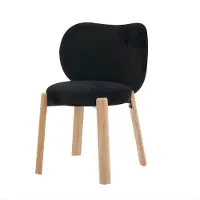 Happiq Fauteuil Set - Hout en Metaal - voor woonkamer en slaapkamer - Zwart - voor Thuis en Professioneel Gebruik