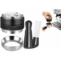 VHV - Espresso Accessoires 58 mm - 2-in-1 Koffieverdeler en Tamper met Magnetische Doseertrechter - Voor Portafilter