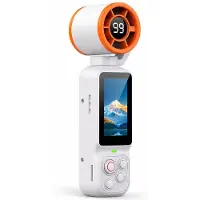 VHV - Ventilatoren - Handventilator - Action camera - Vlog camera - Videocamera - Handheld camera - Met 1.97 inch scherm - HD beeldstabilisatie - Voor fietsen, reizen en sport - Digitaal display - Wit