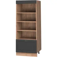 Vicco Keukenrek Fame-Line Anthrazit-Gold Landhaus/Goudkleurig Eiken 60 cm, Model 62231